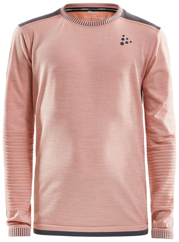 Craft Fuseknit Comfort RN LS Junior Underst&auml;ll Tr&ouml;ja Touch/Dk Grey