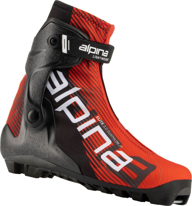 Alpina Elite Duathlon 3.0 Junior -23 Längdpjäxor Red/Black, EU 36
