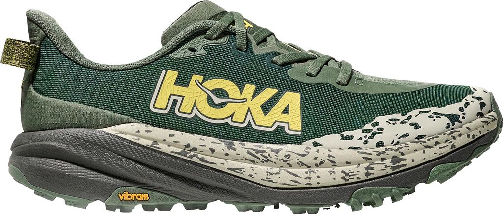 Hoka One One Speedgoat 6 Wide M Trailskor Fern/Asphalt Grey