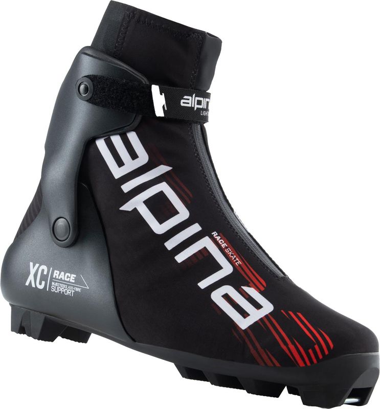 Alpina Race Skate Längdpjäxor Black/Red, EU 37