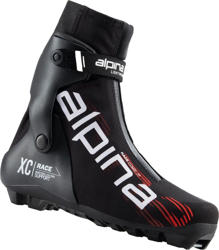 Alpina Race Combi Junior Längdpjäxor Black/Red, EU 39