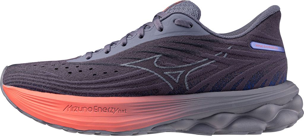 Mizuno Wave Skyrise 6 W Löparskor Blue Granite/Icelandic Blue/Striking Coral, UK 4,5