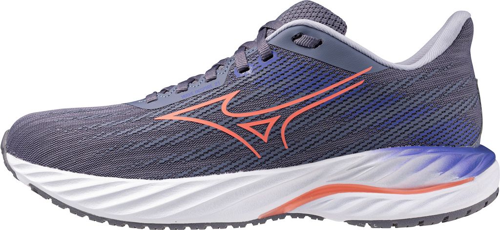 Mizuno Wave Inspire 21 W Löparskor Blue Granite/Striking Coral/Iris Bloom, UK 4