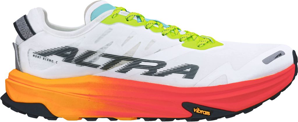Altra Mont Blanc Carbon W Trailskor White/Orange, USL 8,5