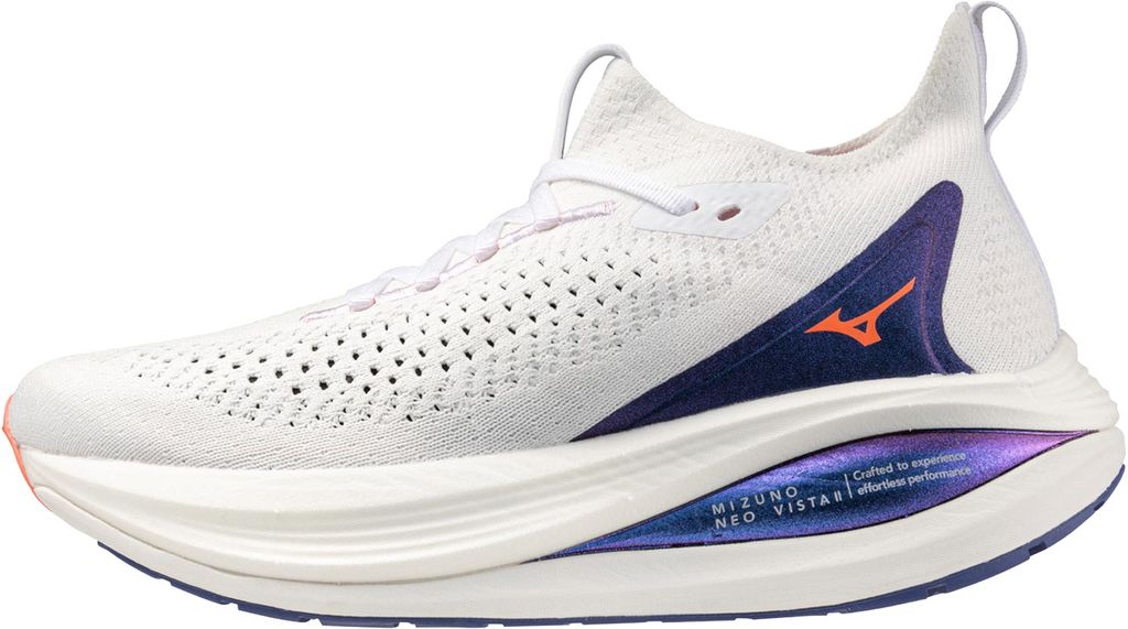 Mizuno Neo Vista 2 W Löparskor White/Striking Coral/Iris Bloom, UK 7