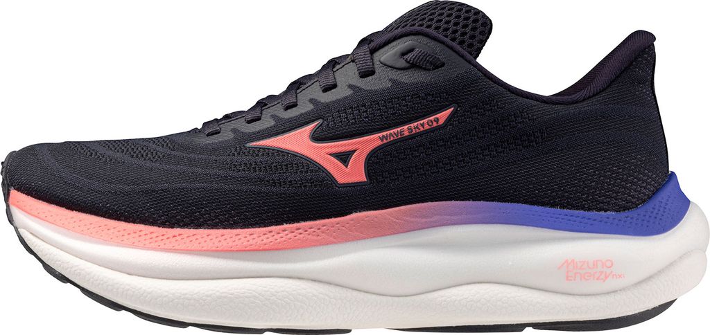 Mizuno Wave Sky 9 W Löparskor Odyssey Gray/Striking Coral/Iris Bloom