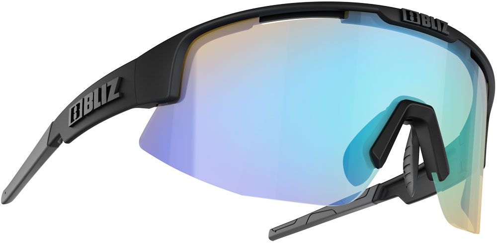 Bliz Matrix Small Nano Nordic Light Sportglasögon Matt Black w/ Coral Amber Blue Multi