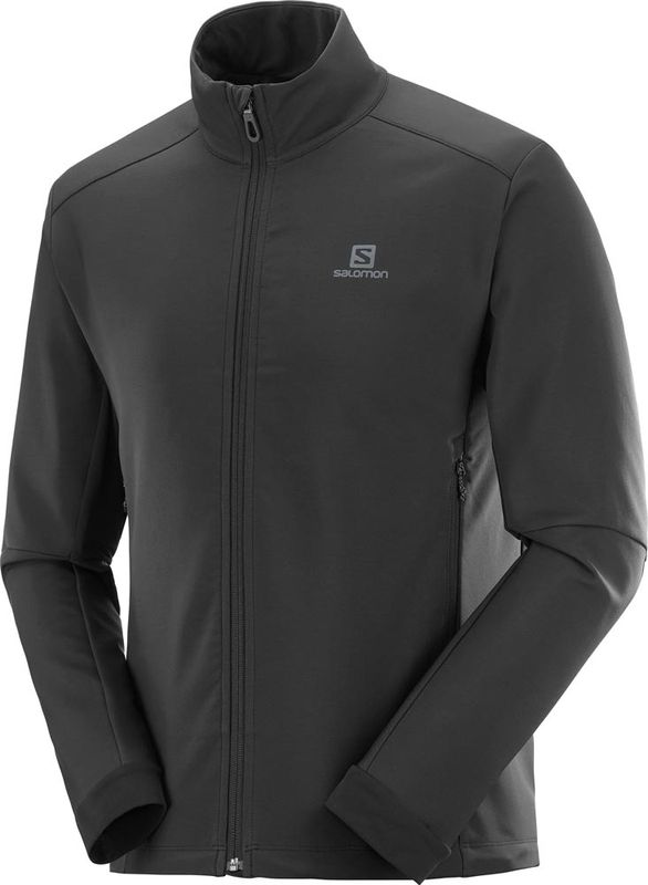 Salomon Agile Softshell Jacket M L&auml;ngdskidjacka Black