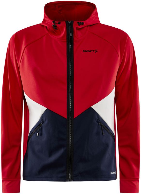 Craft Glide Hood Jacket M L&auml;ngdskidjacka Lychee/Blaze