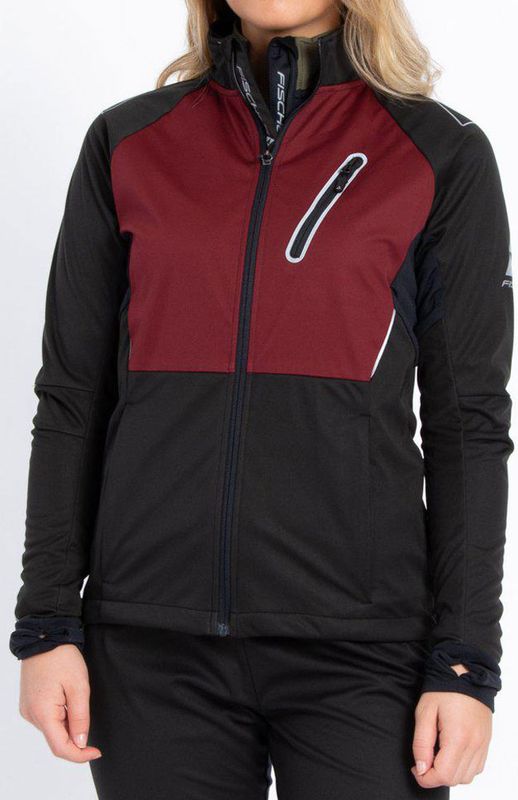 Fischer Åsarna 2 Softshell Jacket W Längdskidjacka Burgundy
