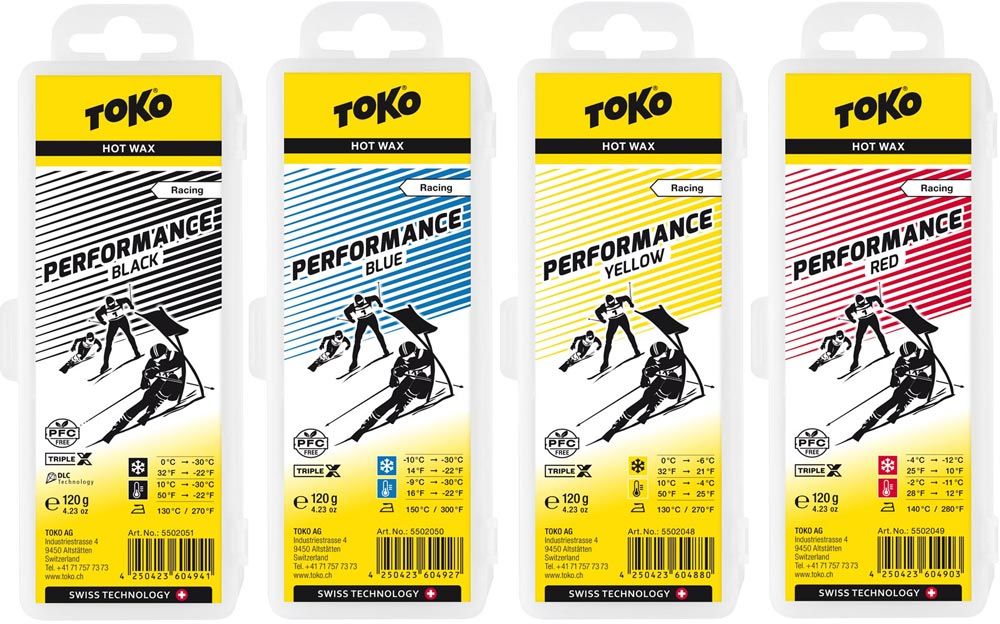 Toko Performance Paraffin 120 g Glidvalla, YELLOW