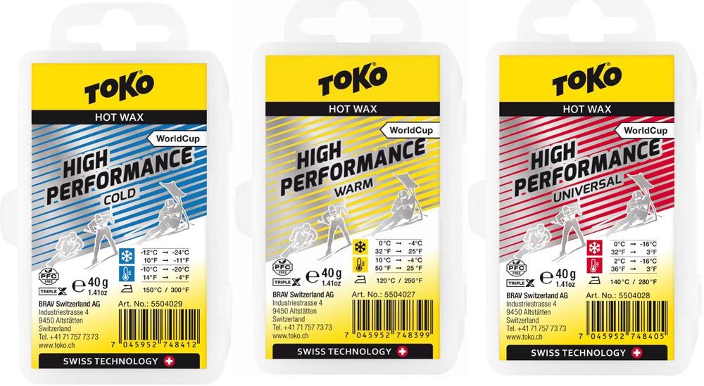 Toko World Cup High Performance Paraffin 40 g Glidvalla, COLD