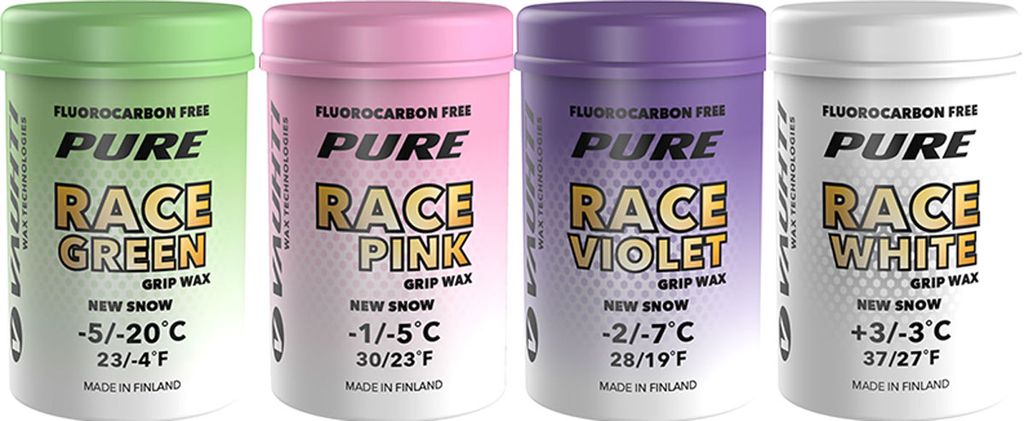 Vauhti Burk Pure Race New Snow Fästvalla, GREEN