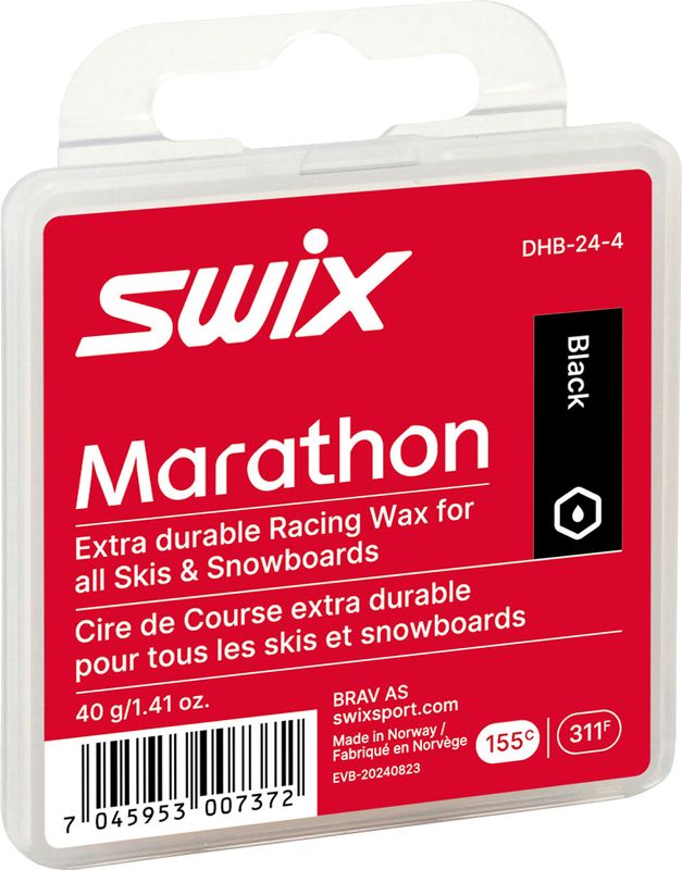 Swix Pro Marathon Paraffin Black 40g -24 Glidvalla, BLACK