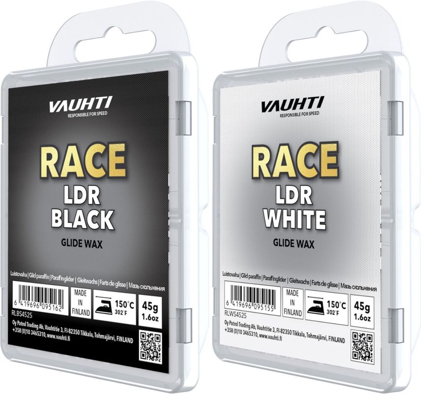 Vauhti Race LDR Paraffin 45g -25 Glidvalla, WHITE