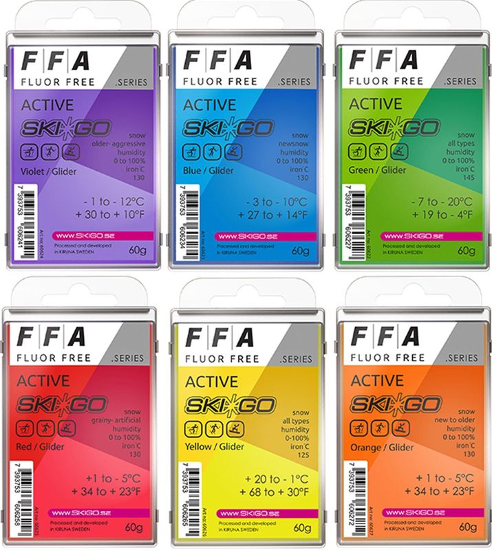 Skigo FFA Glider Paraffin 200 g , ORANGE