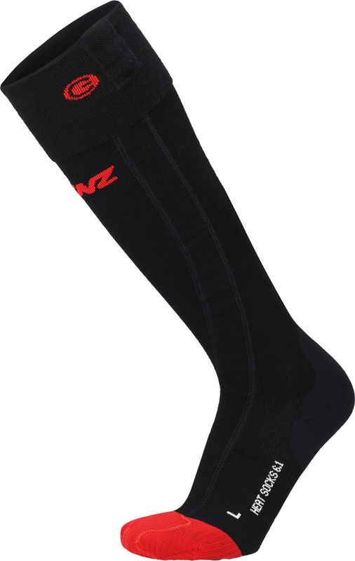 LENZ Heat Sock 6.1 Toe Cap Compression V&auml;rmestrumpor Black, 35/38