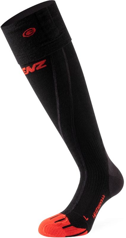 LENZ Heat Sock 6.1 Toe Cap Compression Värmestrumpor Black, 35/38