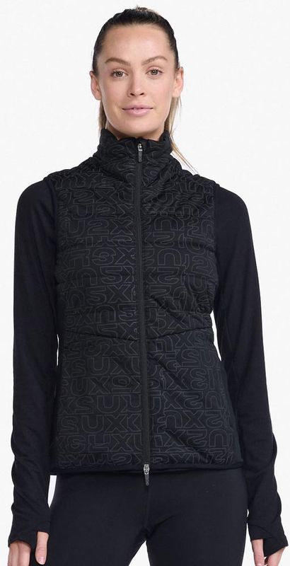 2XU Ignition Insulation Vest W Löparväst Black/Abstract Monogram, XS