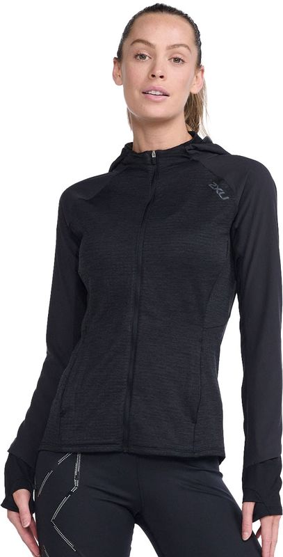 2XU Ignition Shield Hood Mid W Mellanlager Tröja Black/Black Reflective, S
