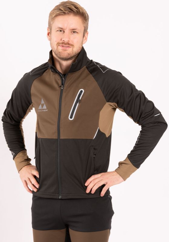 Fischer Åsarna 2 Softshell Jacket M Längdskidjacka Oak Brown