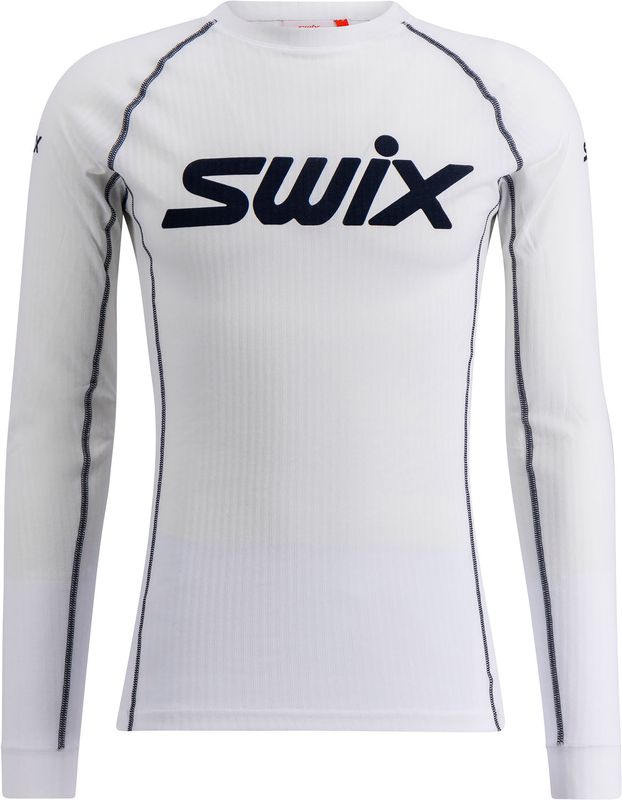 Swix RaceX Classic Long Sleeve M Underställ Tröja Bright White/Dark Navy