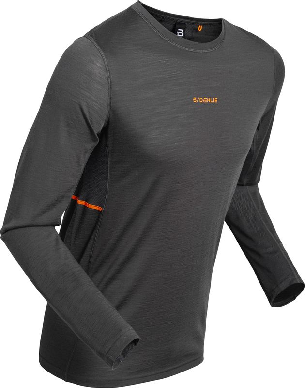 Dahlie Performance Wool LS M Underställ Tröja Darkgrey/Pink, L
