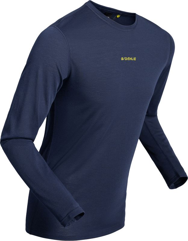 Dahlie Training Wool Mix LS M Underställ Tröja Navy, S