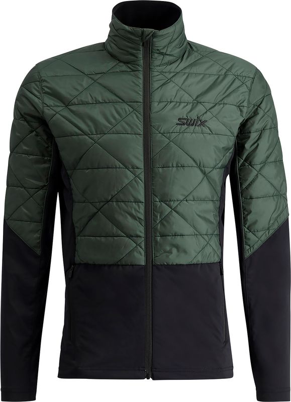 Swix Infinity Hybrid Insulated Jacket M Längdskidjacka Forest/Black