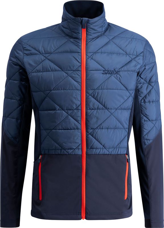 Swix Infinity Hybrid Insulated Jacket M L&auml;ngdskidjacka Lake Blue/Dark Navy
