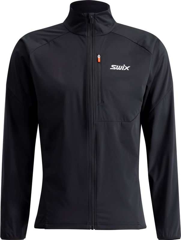 Swix Focus Wind Jacket M Längdskidjacka Jet Black