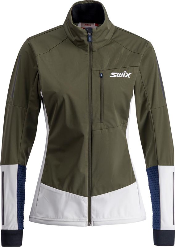Swix Nordic XC Jacket W Längdskidjacka Olive/Bright White