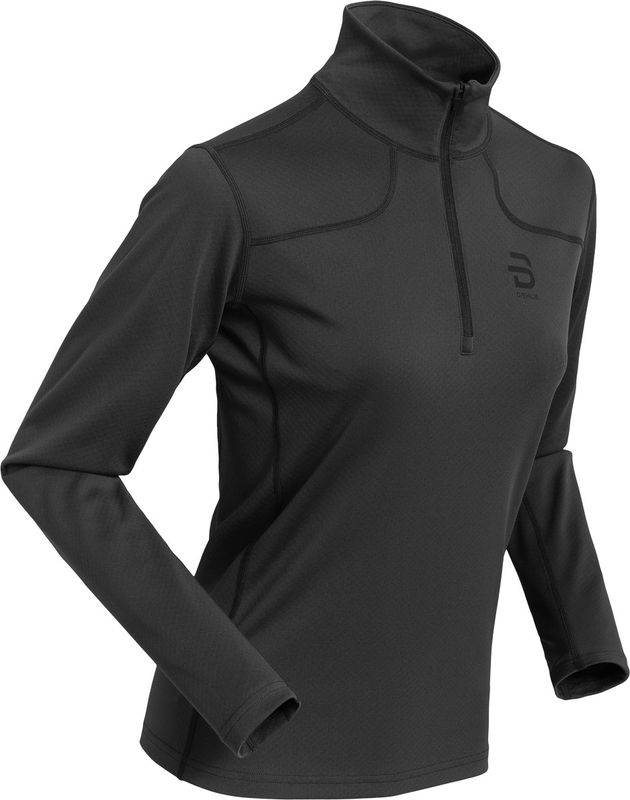 Dahlie Half Zip Athlete 2.0 W Mellanlager Tröja Obsidian, L