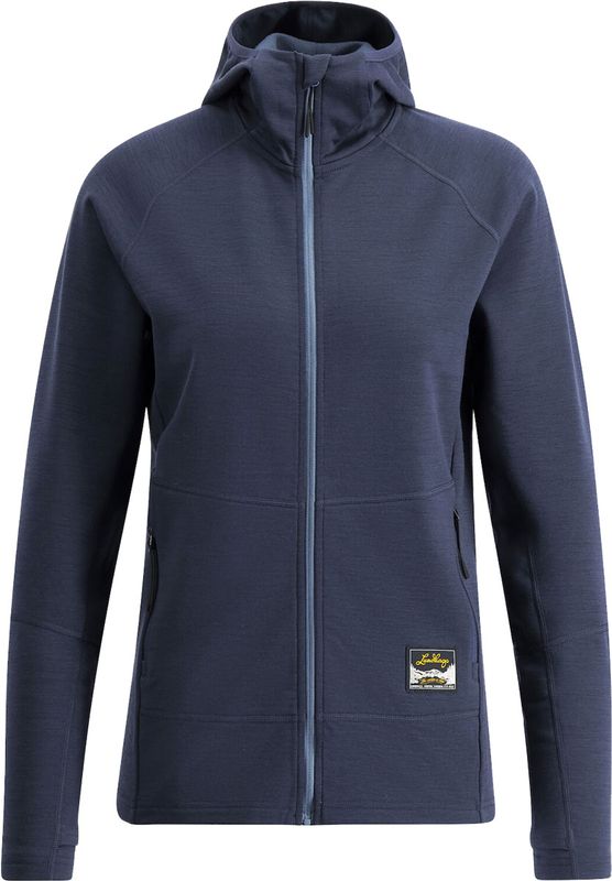 Produktfoto för Lundhags Tived Merino Hoodie W Deep Blue