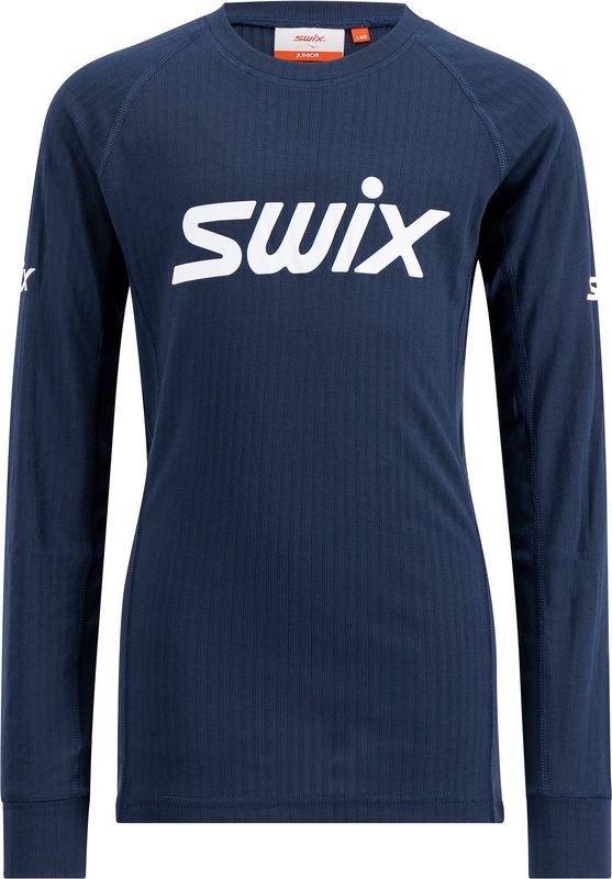 Swix RaceX Classic Long Sleeve Junior  Underst&auml;ll Tr&ouml;ja Dark Navy/Bright White