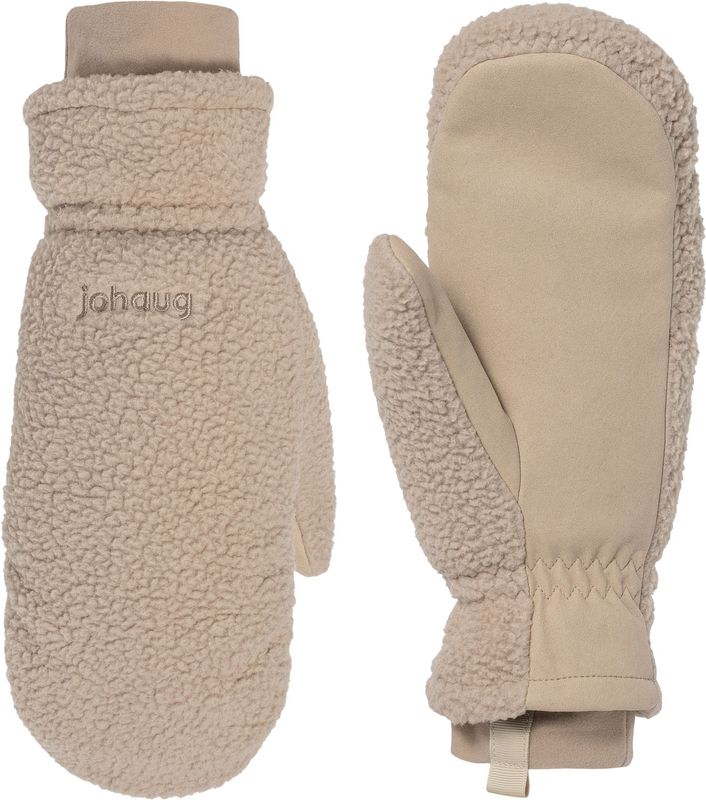 Johaug Fusion Pile Mitten W Tumvantar Dark Beige, 7
