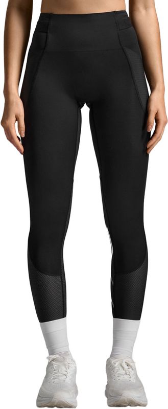 2XU Aero Mesh Hi-Rise Compression Tights W Löpartights Black/Silver Reflective, S