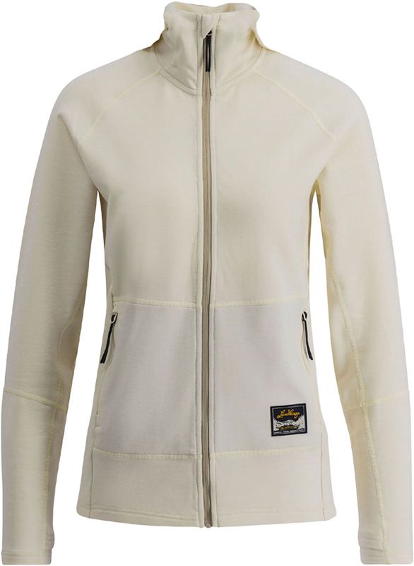 Lundhags Tived Merino Full Zip W Mellanlager Tröja Chalk White, M