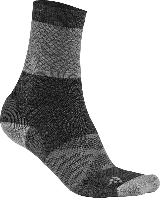 Craft Wool XC Warm Sock U  Asphalt/White, 34/36