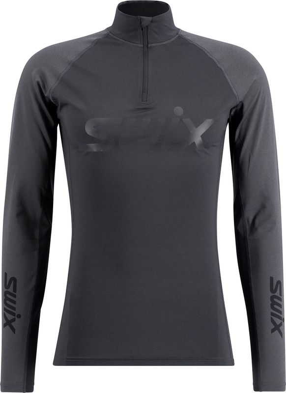 Swix RaceX Dry Half Zip M Underställ Tröja Black/Phantom, XL