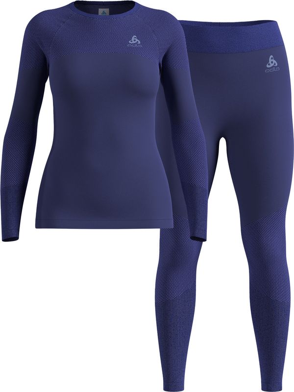 Odlo Fundamentals Performance Warm Set W Underställ Set Skipper Blue, S