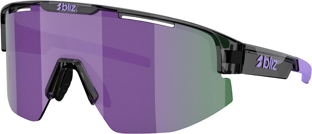 Bliz Matrix Small Sportglasögon Crystal Black w/ Grey Purple Multi