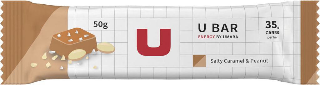 Umara U Salty Bar 50g Energibars, CARAMEL/PEANUT