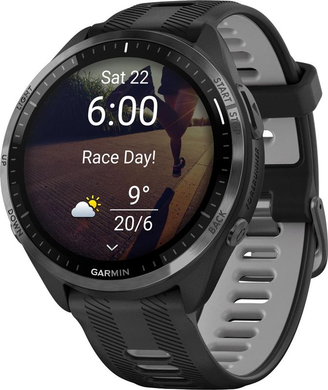 Garmin Forerunner 965 Pulsklocka Black/Powder Gray