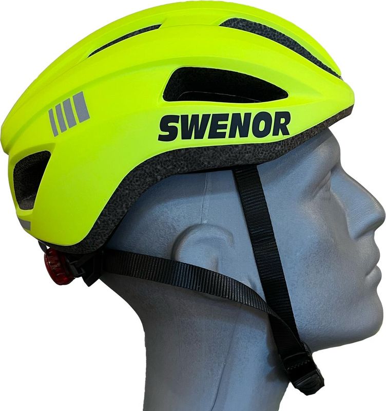 Swenor Rollerski Helmet Hjälm Yellow, 52-57 CM