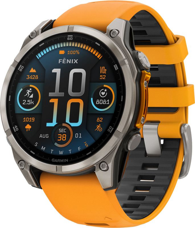 Produktfoto för Garmin Fenix 8 AMOLED Sapphire 47 mm