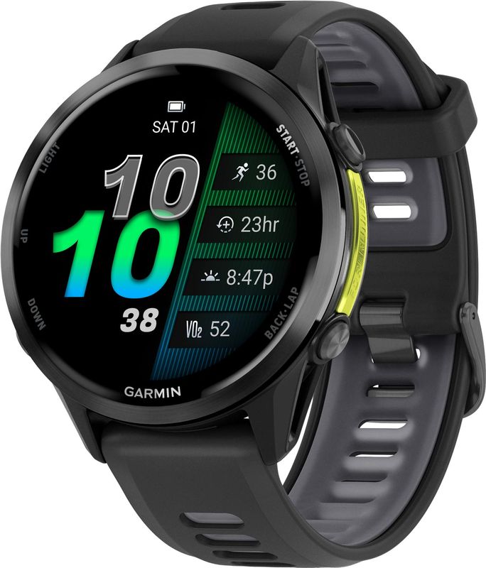 Garmin Forerunner 970 Amoled 47 mm Pulsklocka Black/Amp Yellow