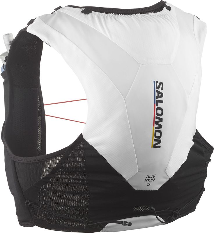 Salomon ADV Skin 5 Vest Race Flag Vätskeryggsäck White/Nautical Blue/Fiery Red, L