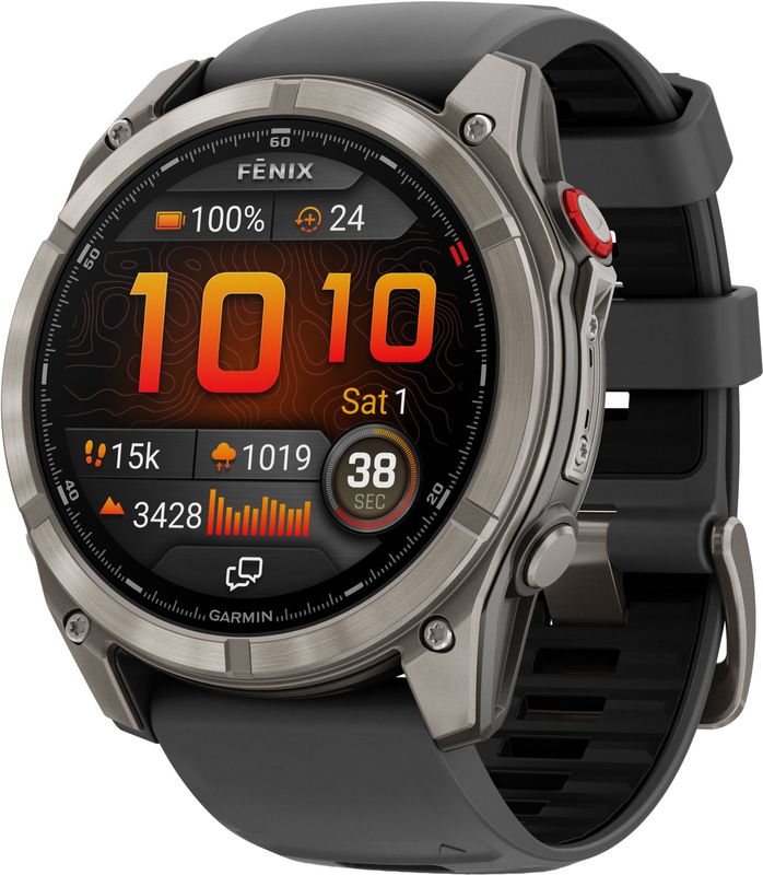 Garmin Fenix 8 Pro Amoled 51 mm   Titanium with Graphite/Black Silicone Band
