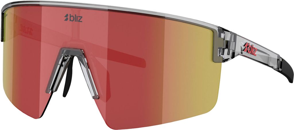 Bliz P004 Sportglasögon Transparent Dark Grey w/ Brown Red Multi